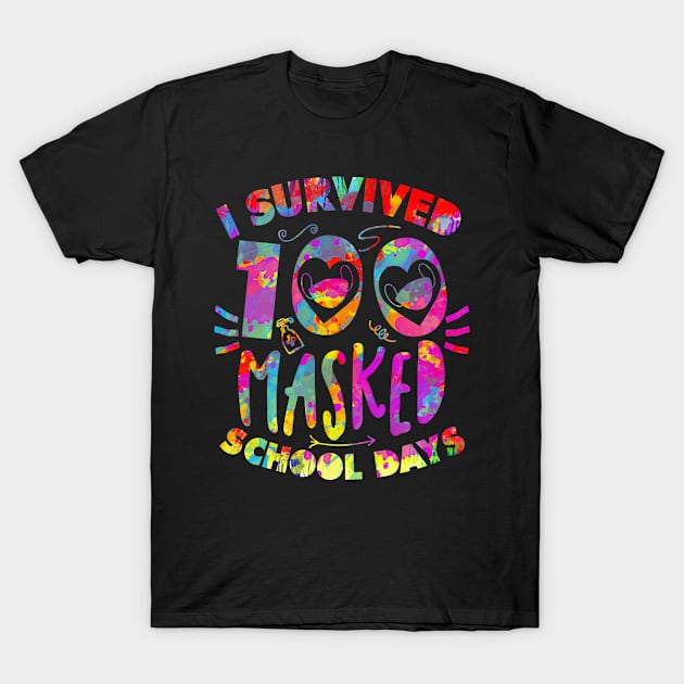 I Survived 100 Masked School Days T-Shirt by mohazain